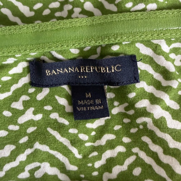 Banana Republic Green and White Patterned Halter Top - Picture 6 of 8